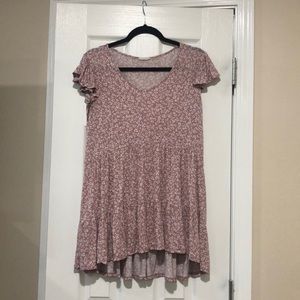 JODIFUL Babydoll Pink Leopard Print Top Size M